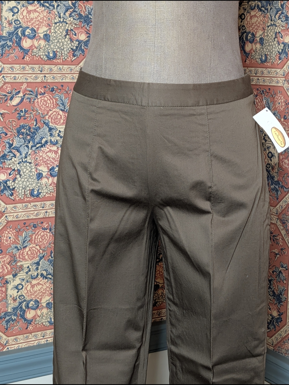 TWO (2) Talbots Women's Stretch Dress Pants (Brown & Olive Green)